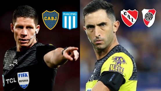 La AFA confirmó los árbitros para Boca-Racing e Independiente-River