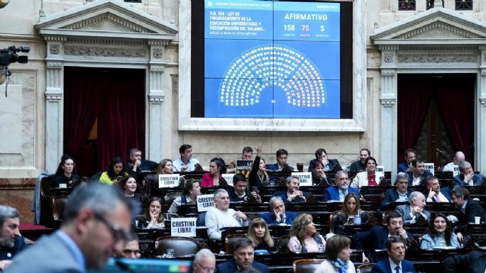 Diputados le dio media sanción al financiamiento universitario y a subir los salarios del Garraham