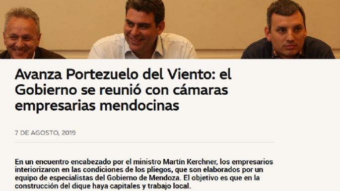 El sueño minero de Cornejo y sus medias verdades