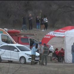 Encontraron los cuerpos Cristian Flank y su hijo de 3 años en el Dique El Cajón