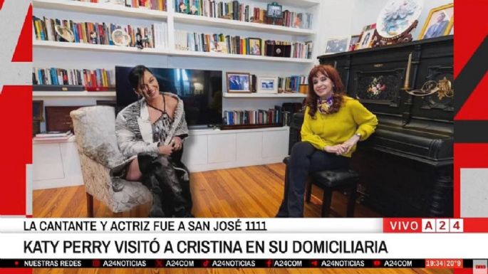 El papelón de Eduardo Feinmann: creyó que Katy Perry visitó a Cristina