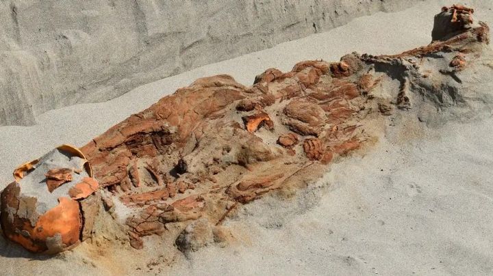 Encontraron una inquietante tumba con cuerpos atados en Perú 