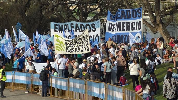 Una multitud asistió a la Marcha Federal Universitaria en Mendoza
