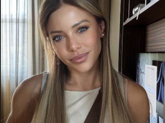 Evangelina Anderson presentó a su novio