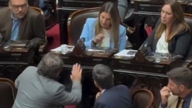 Foto iliustrativa de  El cruce entre Ritondo y Lospennato que augura la ruptura del PRO