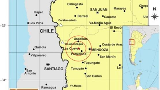 Tembló fuerte en Mendoza