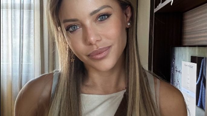 Con humor, Evangelina Anderson presentó a su novio