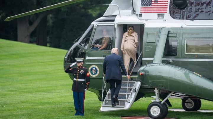 El helicóptero en el que viajaba Donald Trump sufrió problemas técnicos