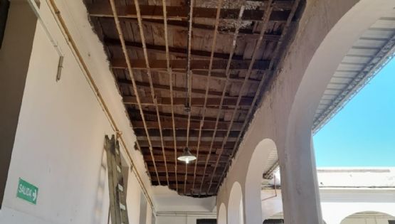 El grave estado en el que quedó la escuela Rawson tras la tormenta