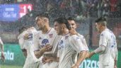 Foto ilustrativa de la nota titulada: Tigre le ganaba bien a  Aldosivi, se suspendió, siguió y fue 2-0 final