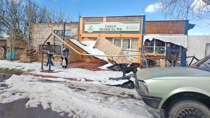 Intensa granizada en San Carlos movilizó a ayudar a 55 familias