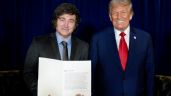 Foto ilustrativa de la nota titulada: Javier Milei se reunió con Donald Trump: “Tiene mi total respaldo para la reelección”