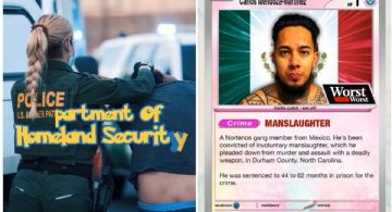 La Policía publicó un video capturando a migrantes como pokémones: “Atrapalos ya”