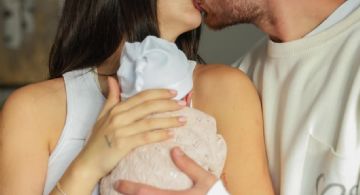 Alexis Mac Allister y Ailén Cova presentaron a su hija Alaia