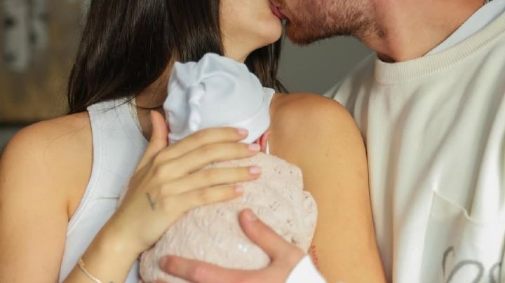 Alexis Mac Allister y Ailén Cova presentaron a su hija Alaia