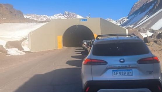 Demoras y caos en Los Libertadores: cortes en alta montaña