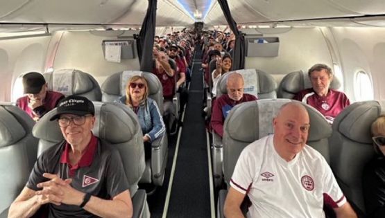 Lanús les pagó un viaje a sus hinchas mayores de 65 años y pudieron ver su pase a la semifinales de la Sudamericana
