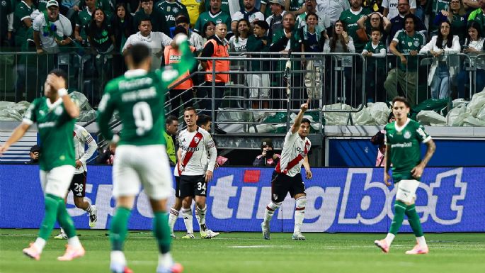 River se vino a pique en el segundo tiempo y se despidió ante Palmeiras