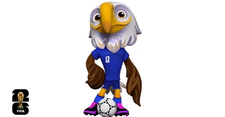 El águila calva de Estados Unidos, una de las mascotas del mundial 2026.