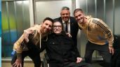 Foto ilustrativa de la nota titulada: Fotos y videos: el encuentro entre Charly García y Lionel Messi