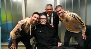 Fotos y videos: el encuentro entre Charly García y Lionel Messi