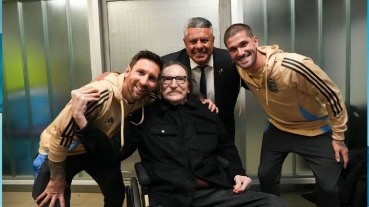 Fotos y videos: el encuentro entre Charly García y Lionel Messi