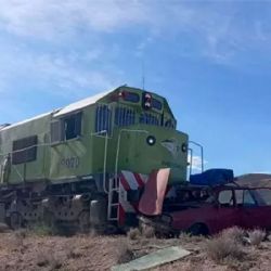 La cuentan de milagro: un Renault 12 aguantó la embestida del Tren Patagónico