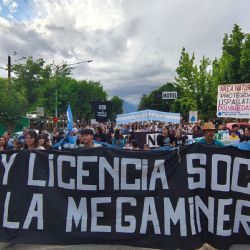 Así fue la movilización contra la minería en Uspallata