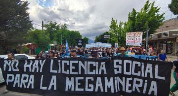 Así fue la movilización contra la minería en Uspallata