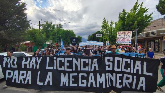 Así fue la movilización contra la minería en Uspallata