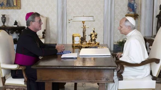 El papa León XIV recibió al arzobispo de Buenos Aires Jorge García Cuerva en el Vaticano
