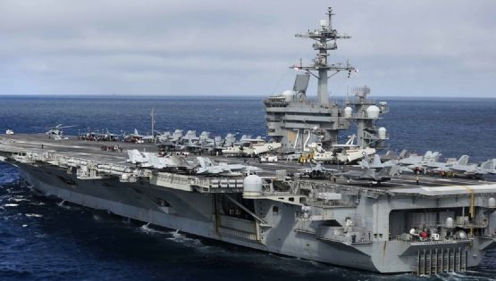 Un portaaviones estadounidense llegó a Medio Oriente