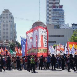 La izquierda se movilizó a la embajada de Estados Unidos