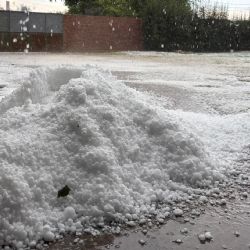 Videos: una fuerte tormenta con granizo azotó Real del Padre