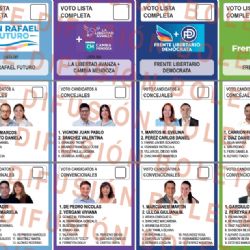 Atención: así es la boleta de candidatos para votar San Rafael