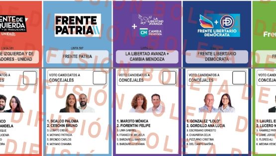 Atención: así es la boleta de candidatos para votar en Luján de Cuyo