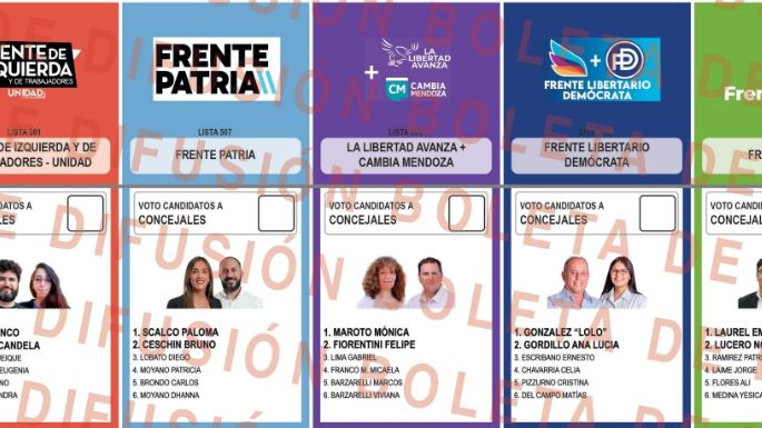 Atención: así es la boleta de candidatos para votar en Luján de Cuyo