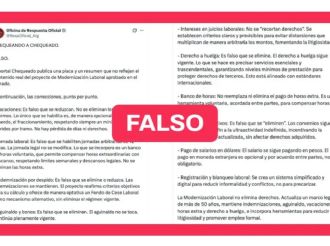 Chequeado afirma que la Oficina de Respuesta Oficial refutó una infografía con desinformación 