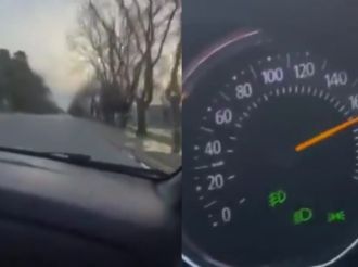 Dos mujeres se filmaron manejando a 180 km/h y lo compartieron en sus redes 