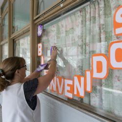 El mensaje del gobierno en el primer día de clases