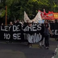 Se registraron incidentes durante la protesta contra la Ley de Glaciares en Mendoza