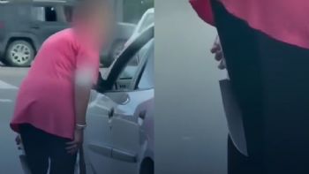 Una jubilada amenazó con un cuchillo a otro conductor en una pelea de tránsito 