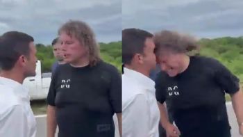 Un militante peronista le rompió la nariz a diputado libertario de un cabezazo 