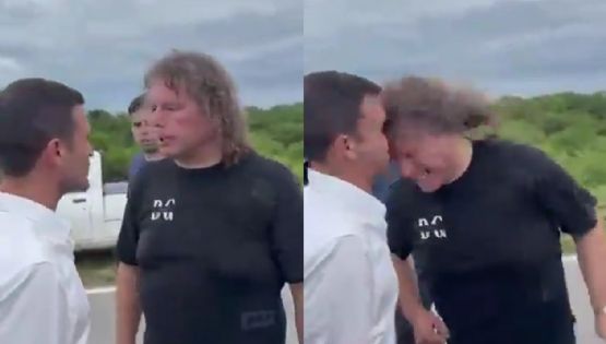 Un militante peronista le rompió la nariz a diputado libertario de un cabezazo 