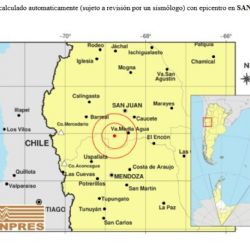 Tembló en San Juan y se sintió en Mendoza