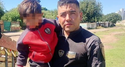 Un policía salvó a un niño de tres años de ser arrollado por un tren