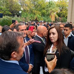 Victoria Villarruel hizo show y tuvo protagonismo en el desayuno de Coviar