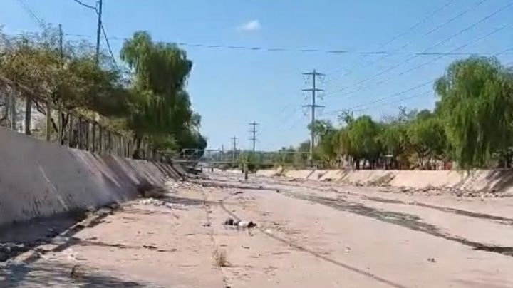 El canal detrás del Polo Judicial que desborda de mugre