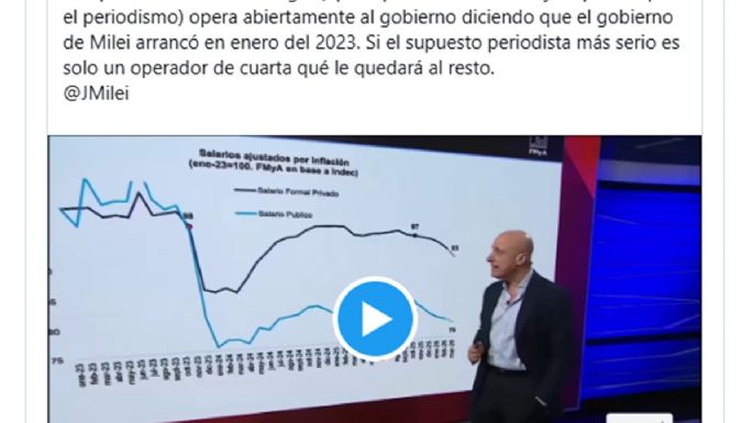 Milei le dijo al periodista Carlos Pagni que es un "delincuente malparido"