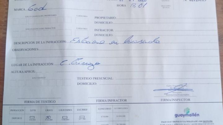 Atención: advierten acerca de multas viales truchas en Guaymallén